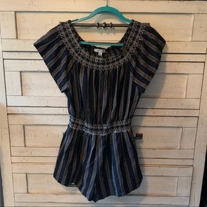Never worn navy romper